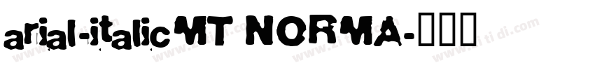 arial-italicMT NORMA字体转换